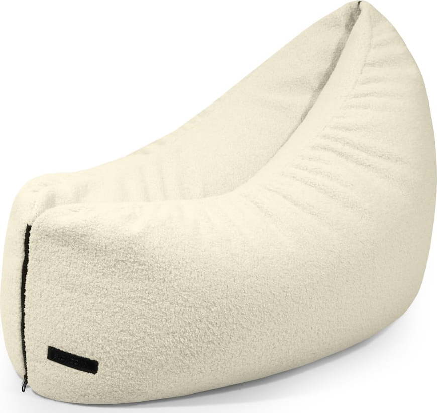 Krémový dětský sedací vak z textilie bouclé Clip Clap 90 – SLOWDOWN SLOWDOWN