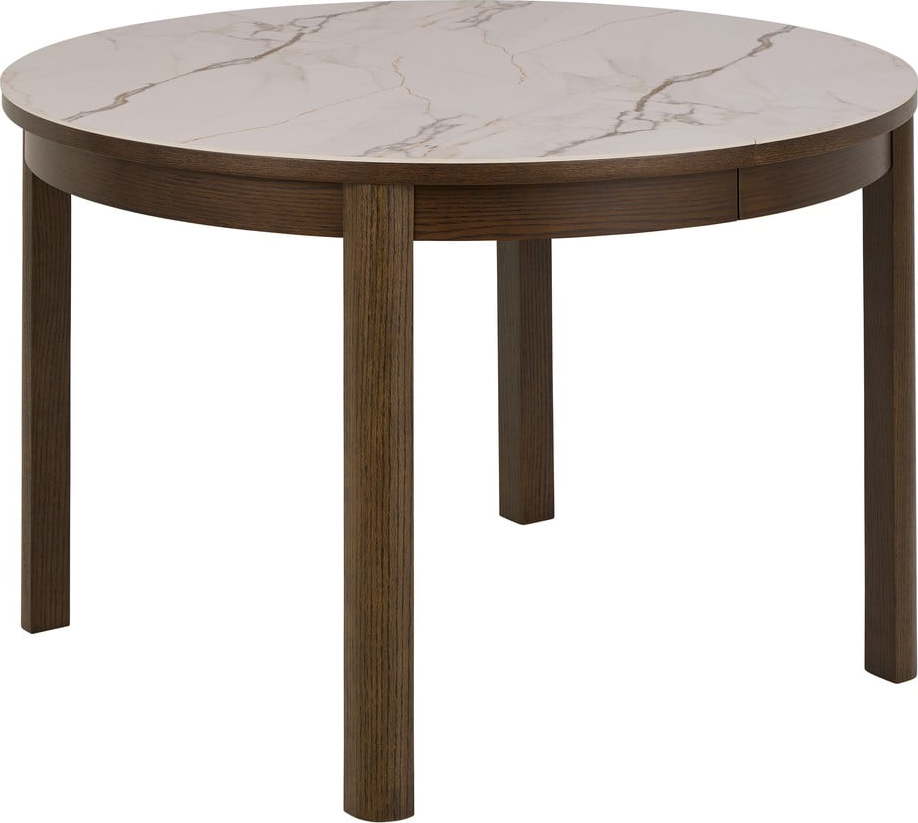 Kulatý rozkládací jídelní stůl s keramickou deskou ø 120 cm Southampton – Actona Actona