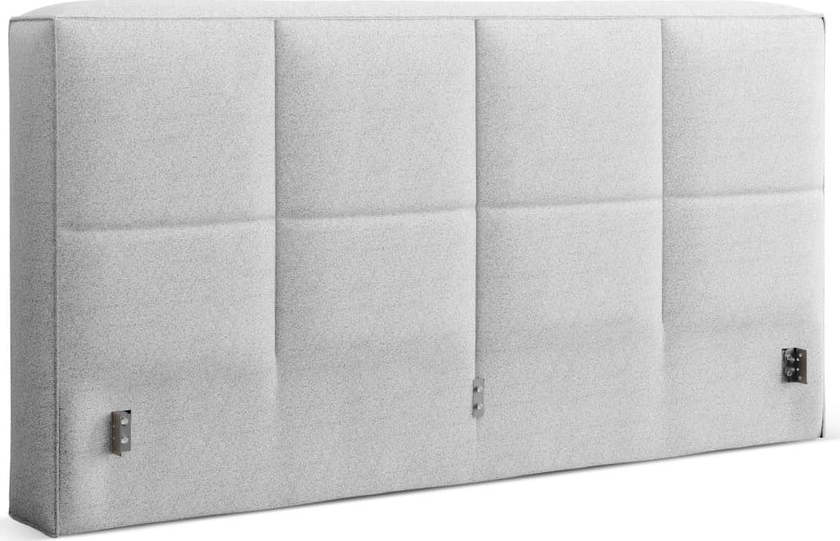Světle šedé čalouněné čelo postele 249x100 cm Darren – Micadoni Micadoni