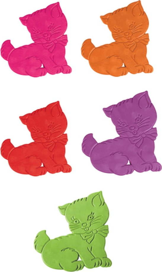 Dětské protiskluzové podložky v sadě 5 ks do vany 11x12