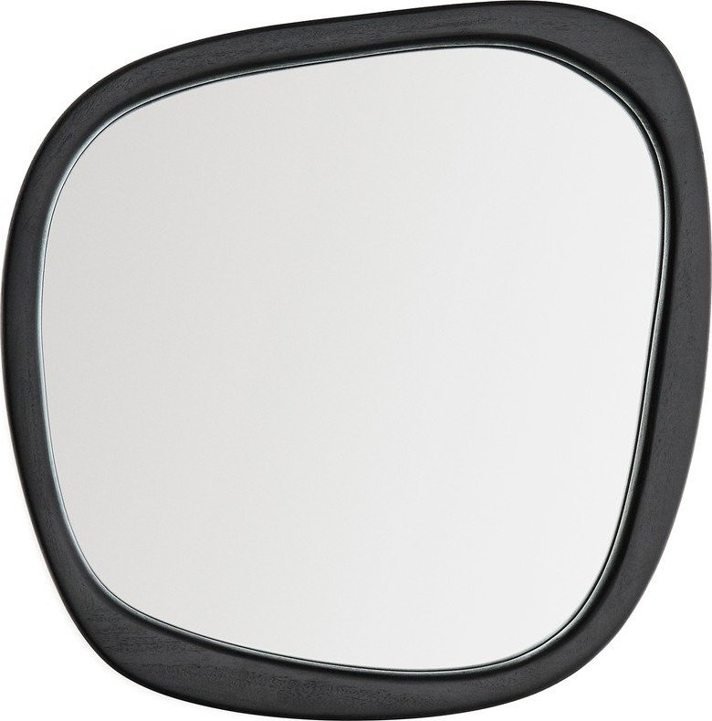 Nástěnné zrcadlo s dřevěným rámem 45