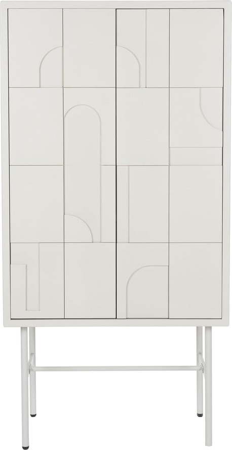 Světle šedá skříňka 70x140x40 cm Funk – White Label White Label