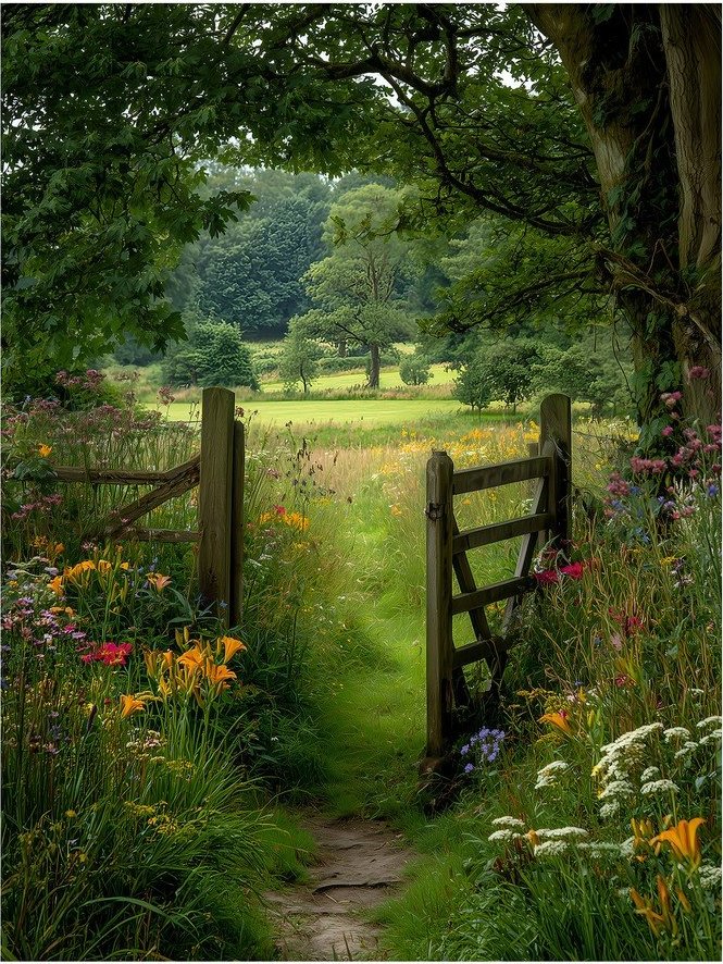 Obraz 60x80 cm Garden Gate – Styler Styler