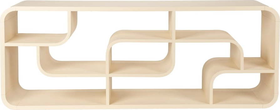 Krémová knihovna z dubového dřeva 60x160x35 cm Seven – Zuiver Zuiver