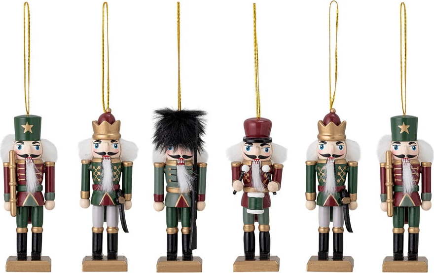 Dřevěné vánoční ozdoby v sadě 6 ks 13 cm Nikita – Bloomingville Bloomingville