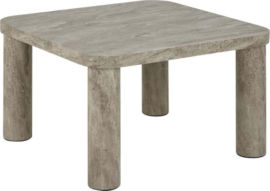 Světle šedý konferenční stolek v dekoru mramoru 60x60 cm Solano – Actona Actona