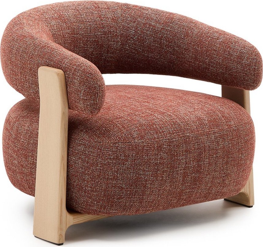 Žinylkové křeslo v terakotové barvě Granite – Kave Home Kave Home