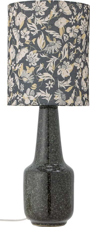 Zelená stolní lampa s textilním stínidlem (výška 62 cm) Olefine – Bloomingville Bloomingville