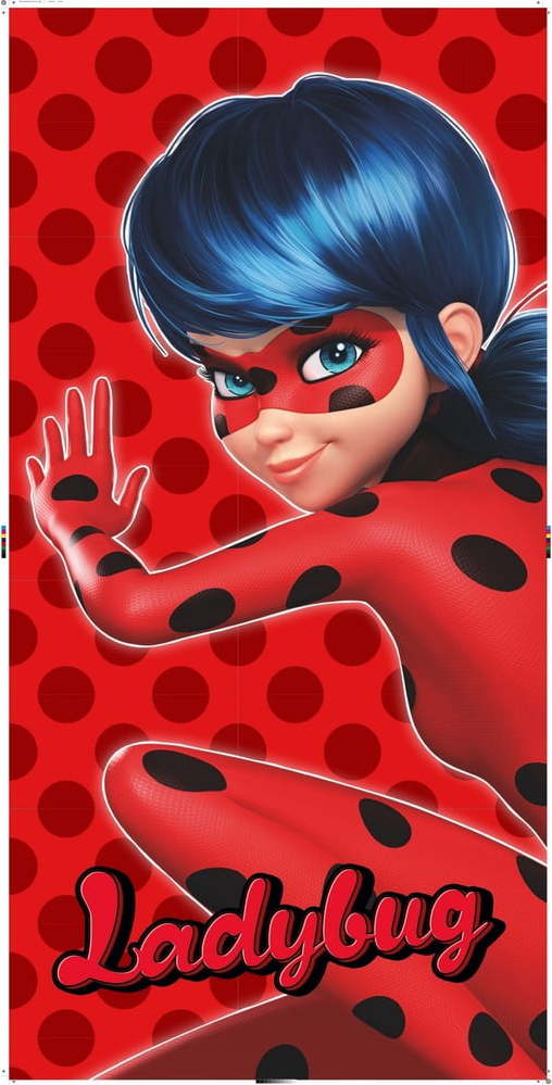 Červená bavlněná dětská osuška 70x140 cm Miraculous – Jerry Fabrics Jerry Fabrics