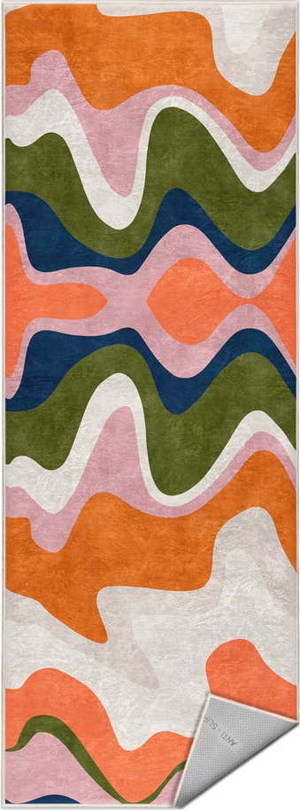 Oranžový pratelný běhoun 60x230 cm Squiggly Orange – Mila Home Mila Home