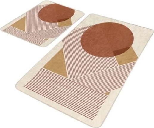 Sametové koupelnové předložky v sadě 2 ks 60x100 cm – Mila Home Mila Home