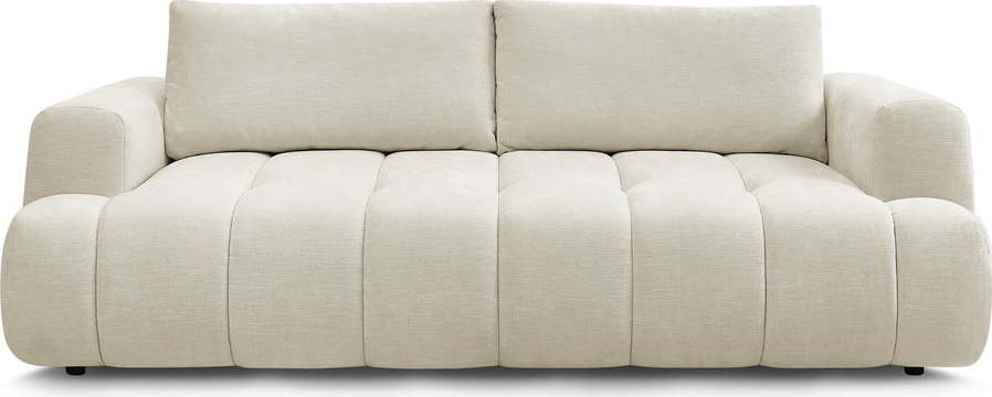 Béžová rozkládací/s úložným prostorem pohovka 251 cm Fuji – Bobochic Paris Bobochic Paris