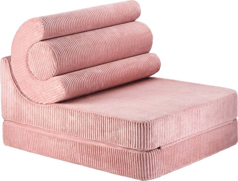 Růžové manšestrové dětské křesílko Flipster – Wigiwama Wigiwama
