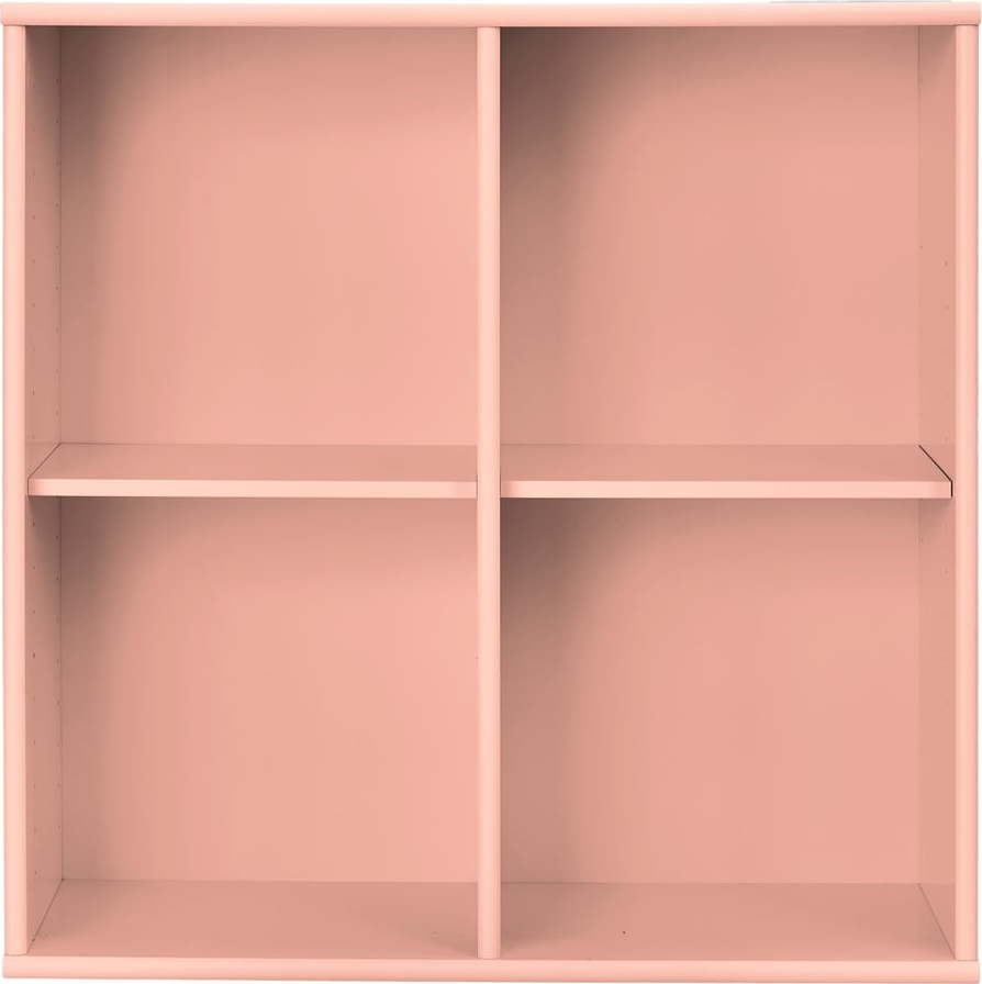 Růžová závěsná knihovna 70x70x27 cm Mistral – Hammel Furniture Hammel Furniture