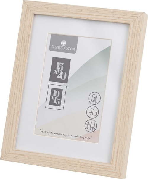 Stojací/na zeď rámeček v přírodní barvě 17