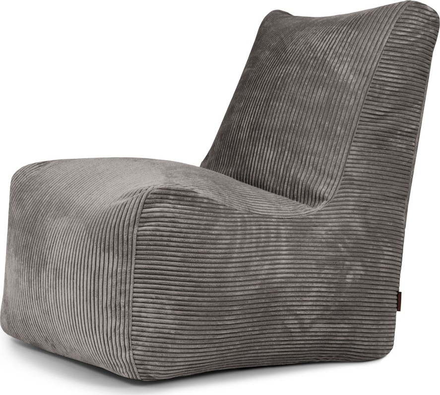 Tmavě šedý manšestrový sedací vak Seat Lounge – SLOWDOWN SLOWDOWN