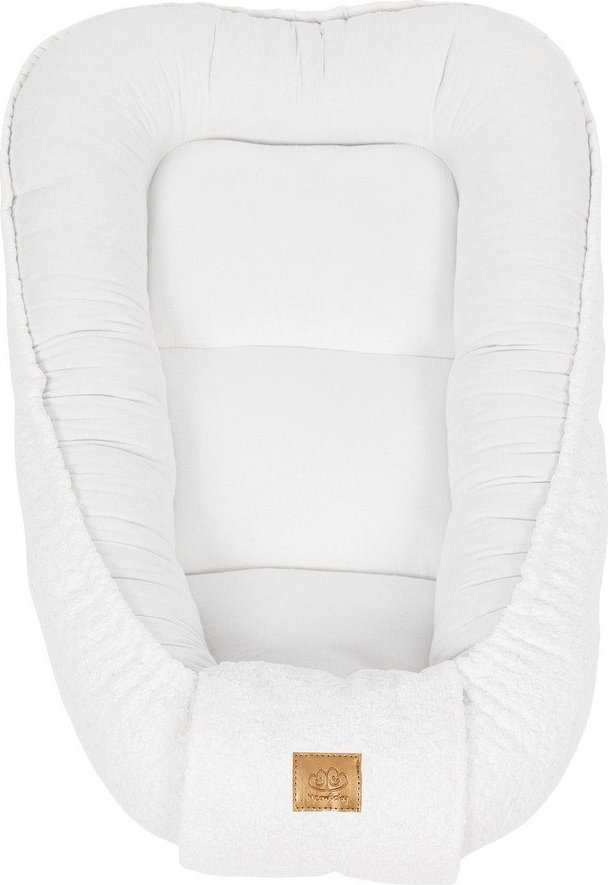 Bílé hnízdečko pro miminko 55x83 cm – Meowbaby MeowBaby