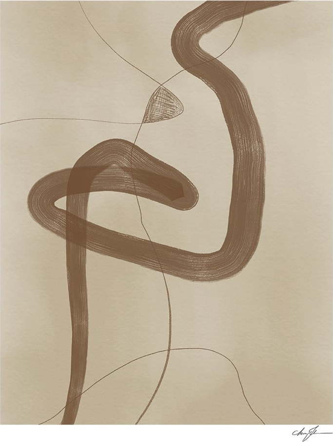 Plakát 70x100 cm Two ways – Anna Johansson – The Poster Club The Poster Club