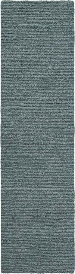 Šedomodrý ručně tkaný vlněný běhoun 80x230 cm Harris Boucle – Flair Rugs Flair Rugs