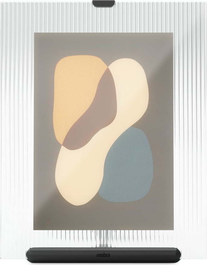 Černý skleněný stojací rámeček 19x23 cm Flute – Umbra Umbra