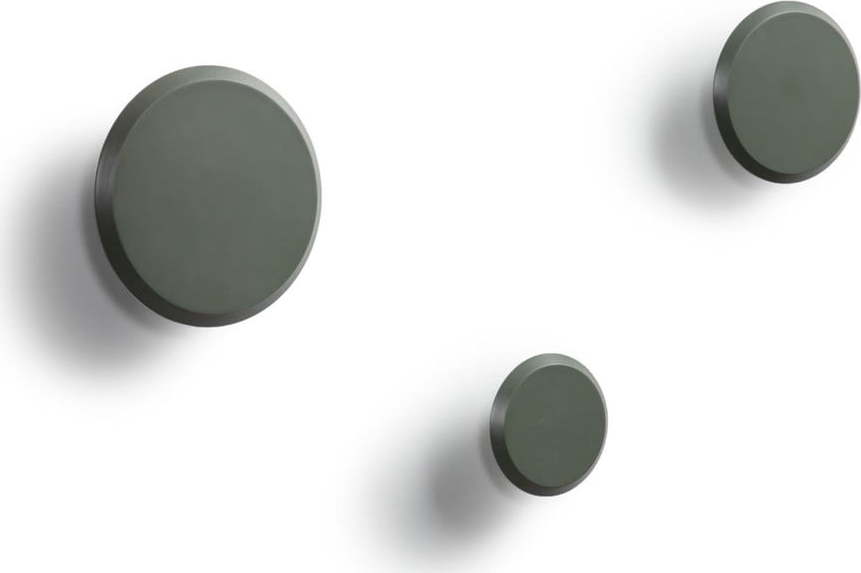 Šedozelené nástěnné dřevěné háčky v sadě 3 ks Nadua – Kave Home Kave Home