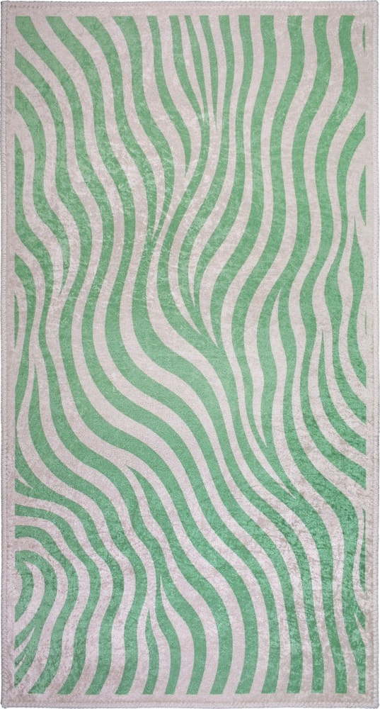 Zelený pratelný koberec 120x180 cm Green Zebra – Vitaus Vitaus