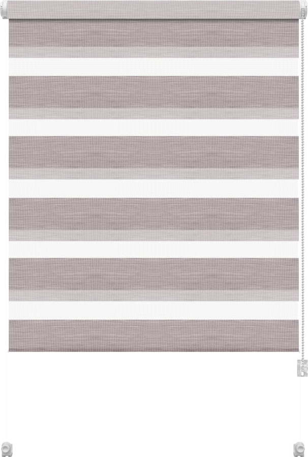 Taupe roleta den a noc 68x215 cm Zebra Silvalin – Gardinia Gardinia