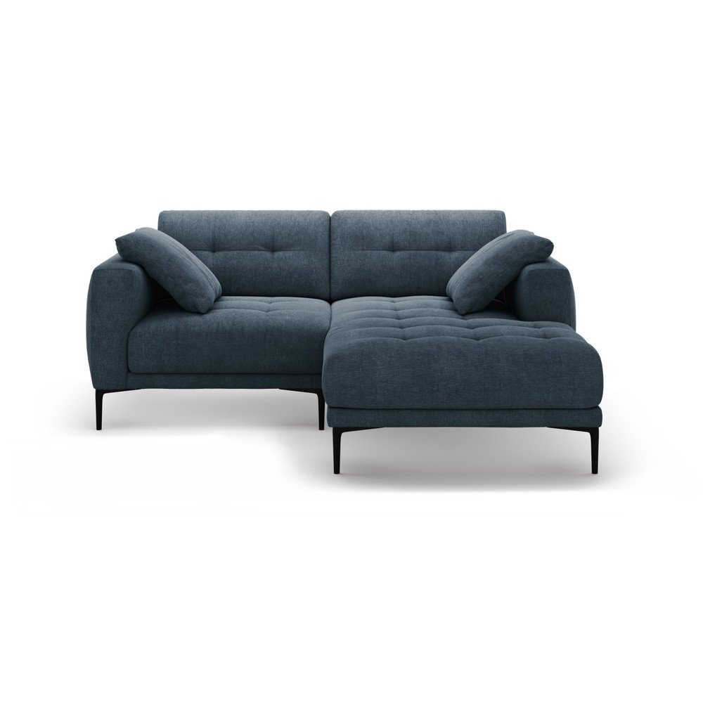 Tmavě modrá rohová pohovka (pravý roh/s lenoškou) Bemy – Micadoni Micadoni