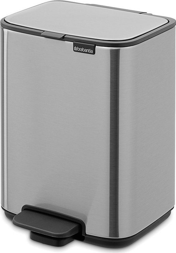 Nášlapný ocelový odpadkový koš v matně stříbrné barvě 4 l Bo – Brabantia Brabantia