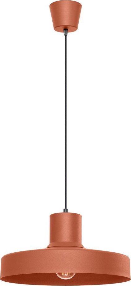 Oranžové závěsné svítidlo s kovovým stínidlem Vito – Sollux Sollux