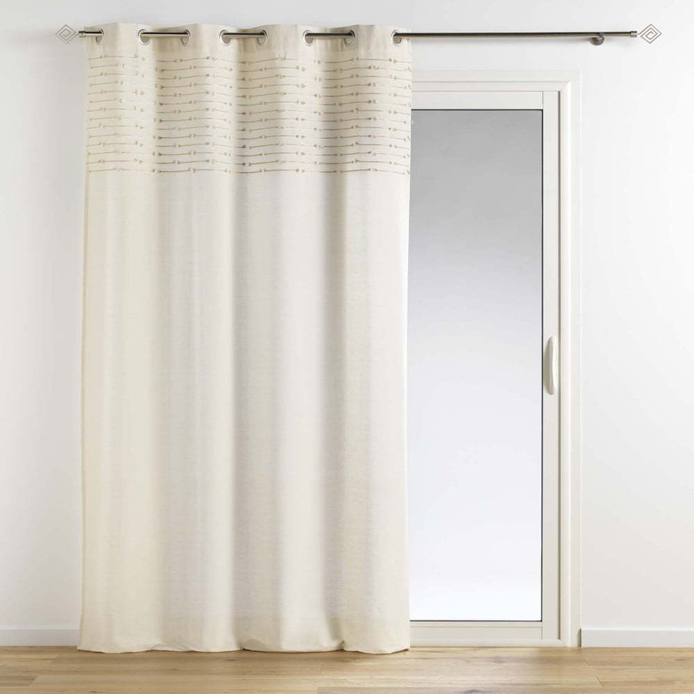 Béžový bavlněný závěs 140x240 cm Golden Sunset – douceur d'intérieur Douceur d intérieur