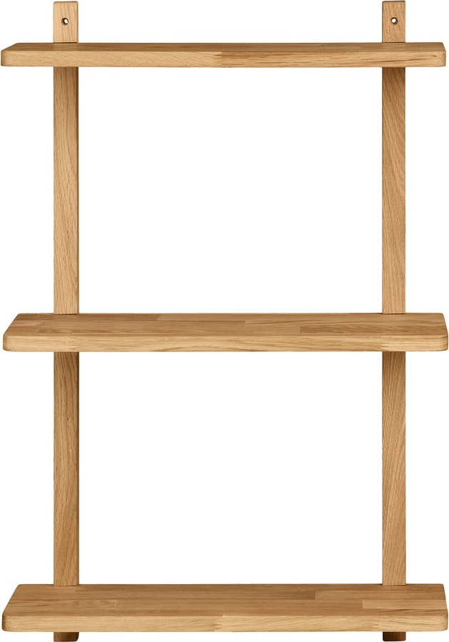 Patrová police z dubového dřeva v přírodní barvě 20 cm Townsville – House Nordic House Nordic