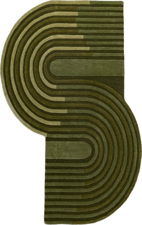 Zelený ručně tkaný vlněný koberec 200x290 cm Conway Retro – Flair Rugs Flair Rugs