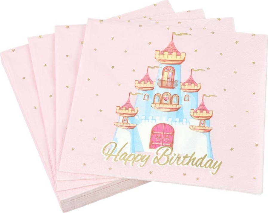 Ubrousky v sadě 20 ks 33x33 cm Princess Horse – Homéa Homea