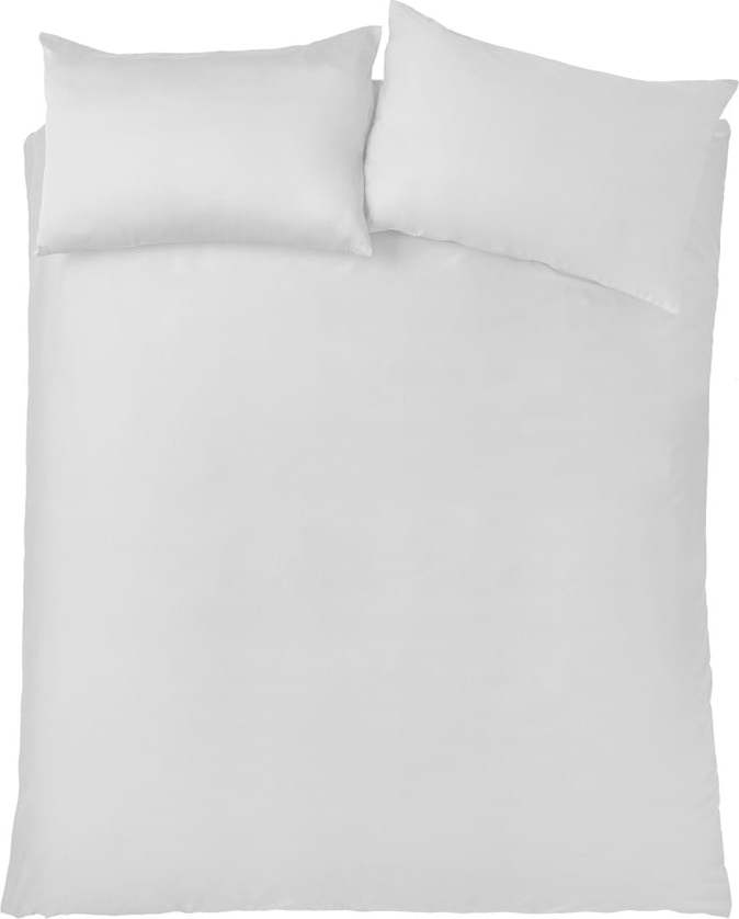 Bílé povlečení na dvoulůžko/prodloužené z bavlněného saténu 230x220 cm Cotton Sateen – Bianca Bianca