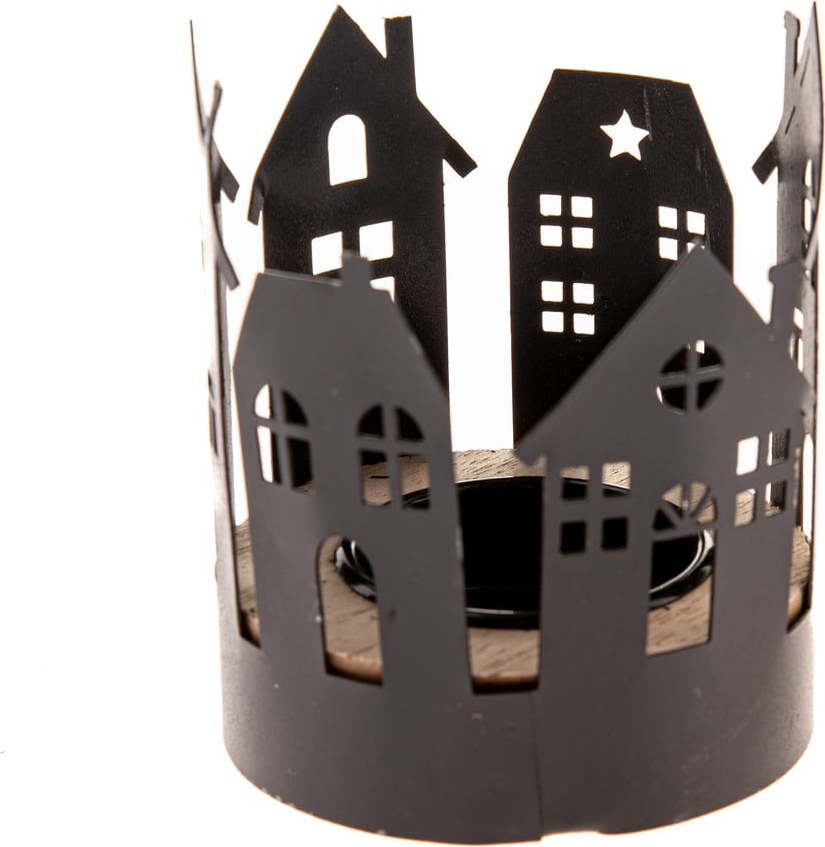 Kovový svícen s vánočním motivem Houses – Dakls Dakls