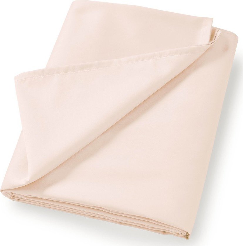 Béžové prostěradlo z bavlněného saténu 180x260 cm Cotton Sateen – Bianca Bianca