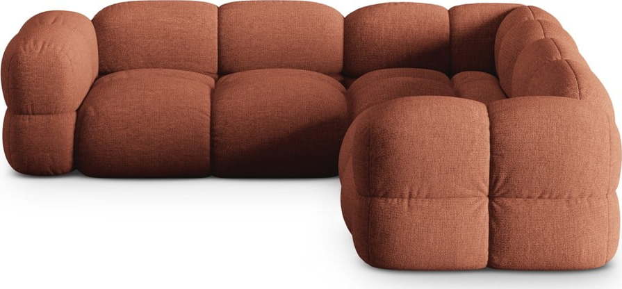 Rohová pohovka v cihlové barvě Loretto – Cosmopolitan Design Cosmopolitan design