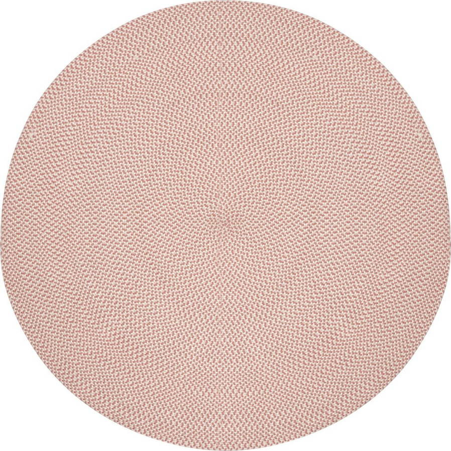 Růžový kulatý vnitřní a venkovní koberec z recyklovaných vláken ø 150 cm Rodhe – Kave Home Kave Home