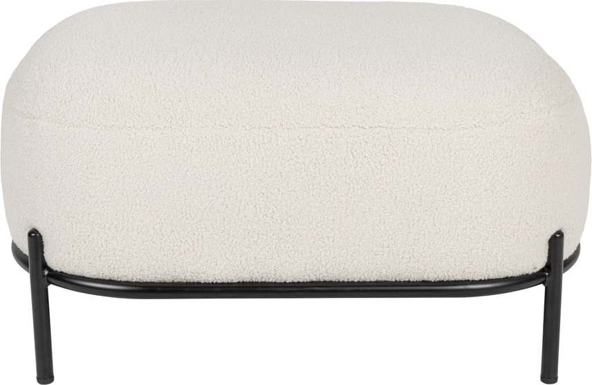 Krémový taburet Hocker Polly – White Label White Label