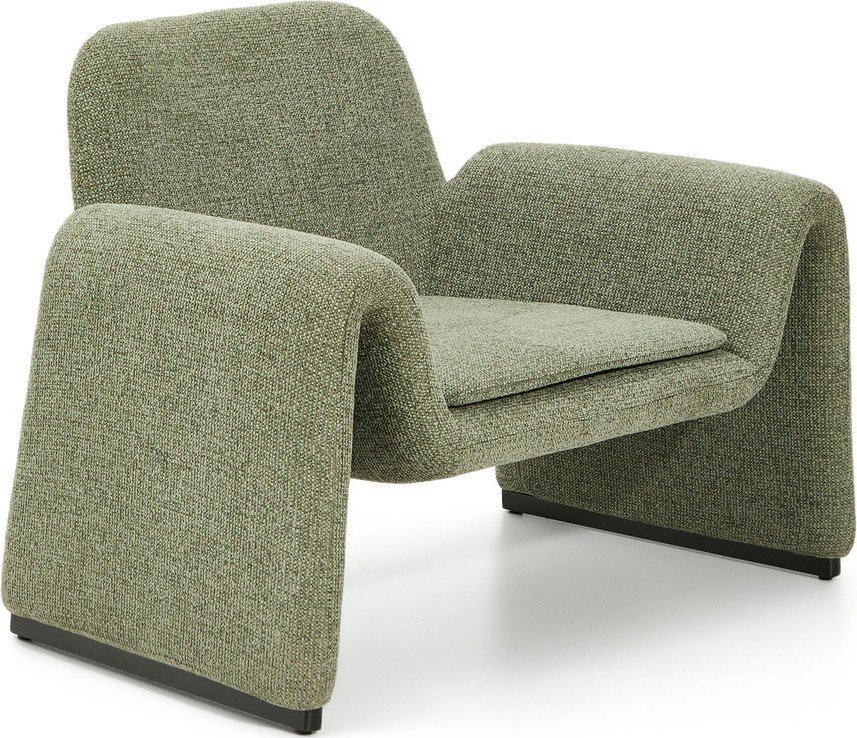 Zelené žinylkové křeslo Melvia – Kave Home Kave Home