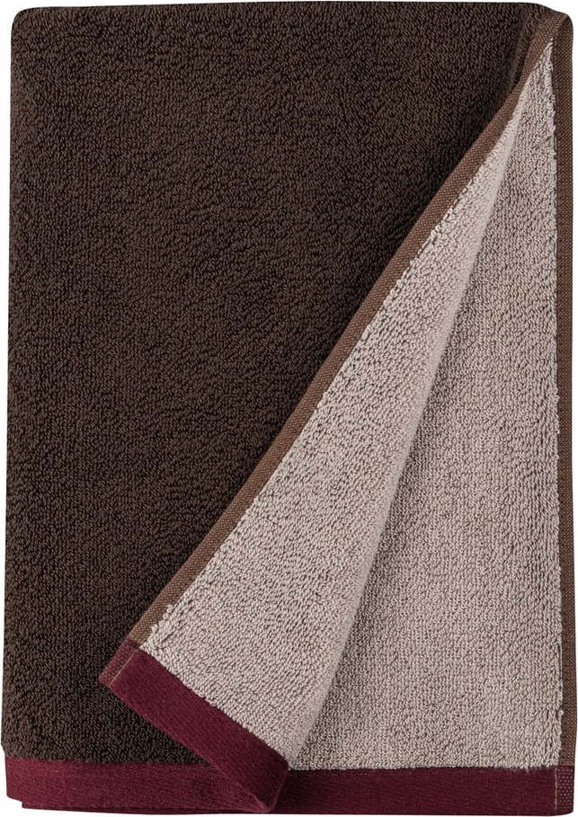 Hnědá froté osuška z Bio bavlny 70x133 cm Soft – Mette Ditmer Denmark Mette Ditmer Denmark