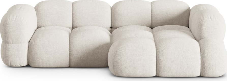 Béžová rohová pohovka (pravý roh/s lenoškou) Loretto – Cosmopolitan Design Cosmopolitan design