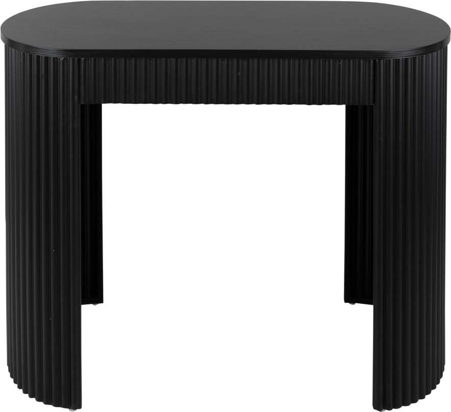 Černý kovový konzolový stolek 40x100 cm Estriado – Leitmotiv Leitmotiv