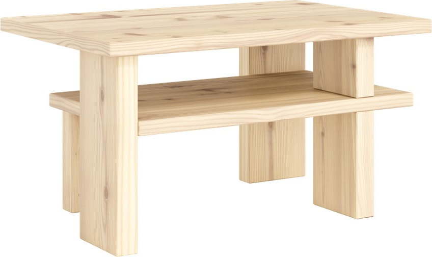Konferenční stolek z borovicového dřeva v přírodní barvě 45x68 cm Japan – Karup Design Karup