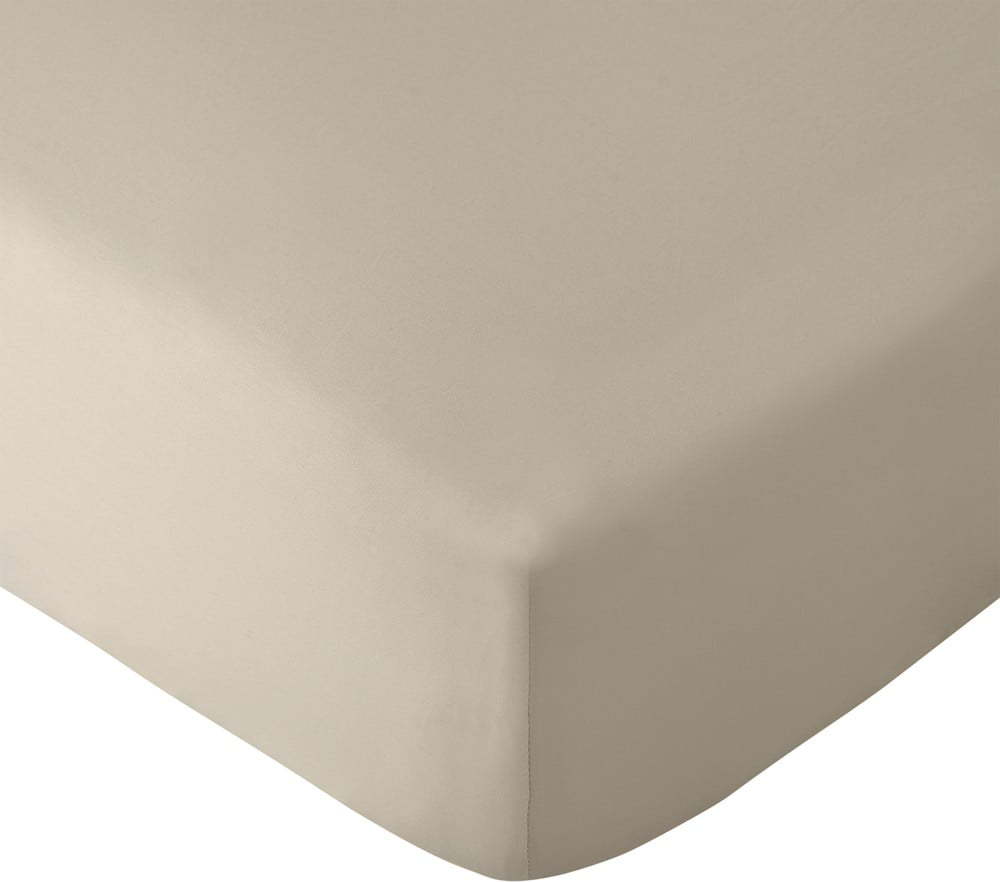 Béžové napínací prostěradlo 185x200 cm So Soft Non-Iron – Catherine Lansfield Catherine Lansfield