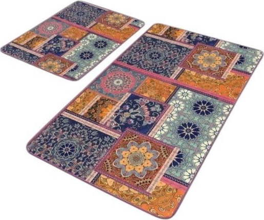 Sametové koupelnové předložky v sadě 2 ks 60x100 cm – Mila Home Mila Home