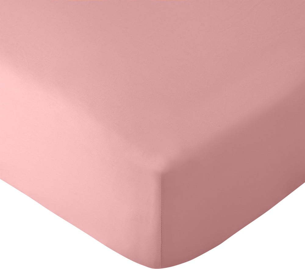 Růžové napínací prostěradlo 150x200 cm So Soft Non-Iron – Catherine Lansfield Catherine Lansfield
