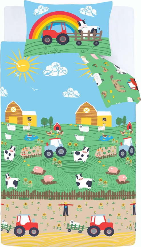 Dětské povlečení na jednolůžko 135x200 cm Farmyard Animals – Catherine Lansfield Catherine Lansfield