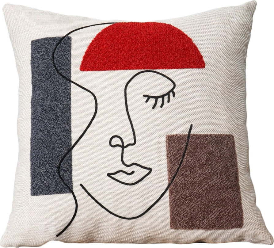 Lněný dekorační polštář 43x43 cm Sanat – Mioli Decor Mioli Decor